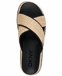 DKNY Flatforms με ψάθα