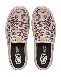 HEY DUDE Καστόρινα mules με ελαφριά σόλα και animal print.