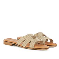 EVA FRUTOS Δερμάτινο, flat πέδιλο