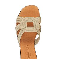 EVA FRUTOS Δερμάτινο, flat πέδιλο