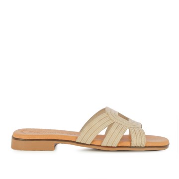 EVA FRUTOS Δερμάτινο, flat πέδιλο