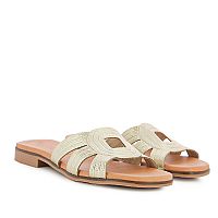 EVA FRUTOS Δερμάτινο, flat πέδιλο