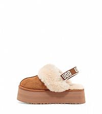 UGG Δίσολη παντόφλα με λάστιχο και γούνα
