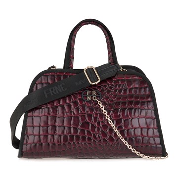 FRNC Τσάντα κροκό χειρός - ώμου - χιαστί