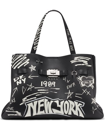DKNY Τσάντα χειρός με graffiti
