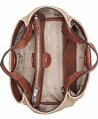 DKNY Μεσαία τσάντα χειρός - χιαστί με θήκες από ψάθα