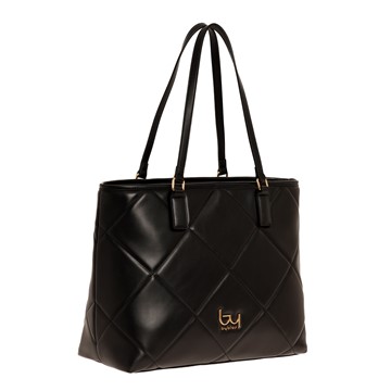 BY BYBLOS Μεγάλη τσάντα shopper από καπιτονέ υλικό