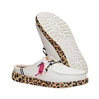 HEY DUDE Γυναικεία mules με λεπτομέρεια animal print 