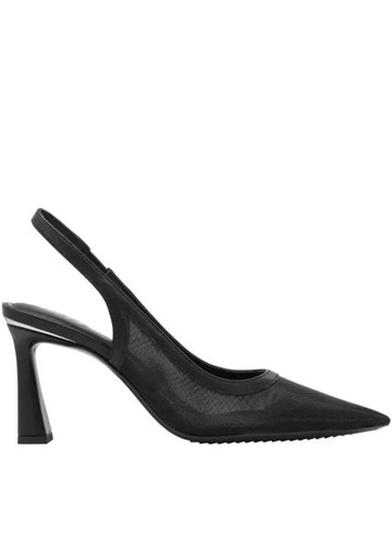 DKNY Slingback από διαφάνεια και σταθερό τακούνι.
