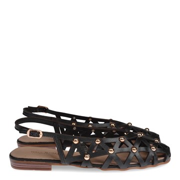 WALL STREET Δερμάτινα, τρυπητά slingbacks με τρουκς.