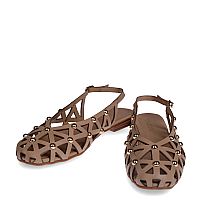 WALL STREET Δερμάτινα, τρυπητά slingbacks με τρουκς.
