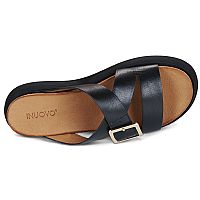 INUOVO Δερμάτινα πέδιλα slip on