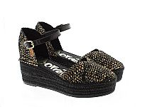 VIDORRETA Espadrilles μεσαίου ύψους από λούρεξ ύφασμα.
