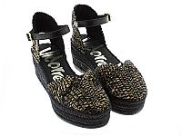 VIDORRETA Espadrilles μεσαίου ύψους από λούρεξ ύφασμα.