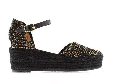 VIDORRETA Espadrilles μεσαίου ύψους από λούρεξ ύφασμα.