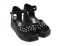 VIDORRETA Espadrilles πέδιλα με στρας μεσαίου ύψους.