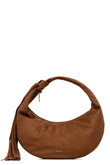 DKNY Hobo bag με κρόσι